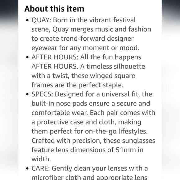 Quay Australia After Hours Oversized Square Sunglasses- Crystal Doe/Tan - Picture 3 of 9